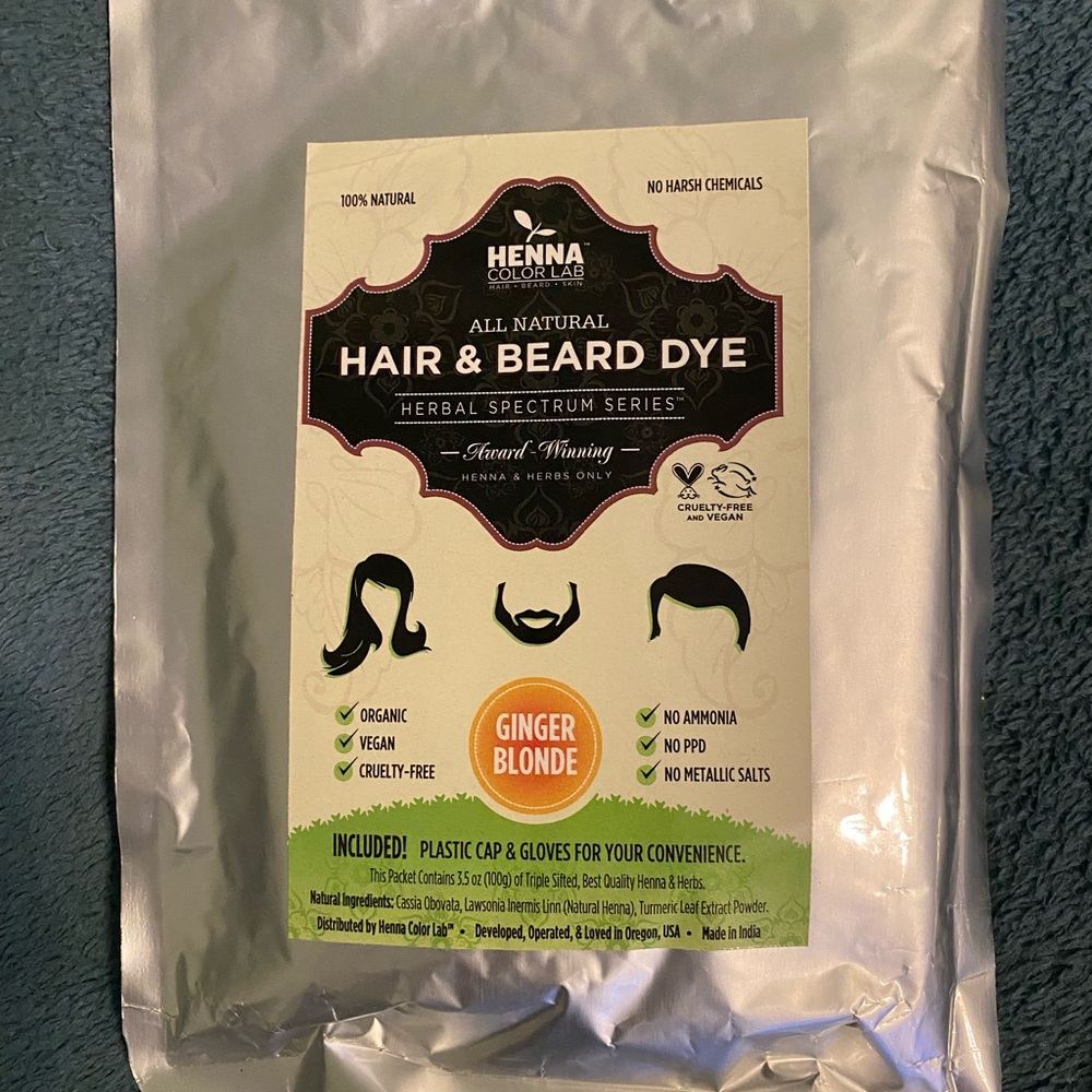 Ginger Blonde Hair & Beard Dye